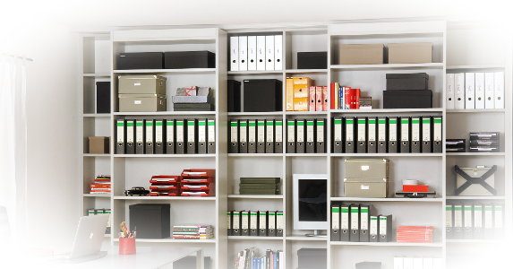 Квадратные метры в офисе сберегут стеллажи