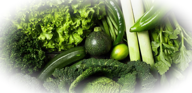 Овощи темно-зеленого цвета здоровья и красоты волос
