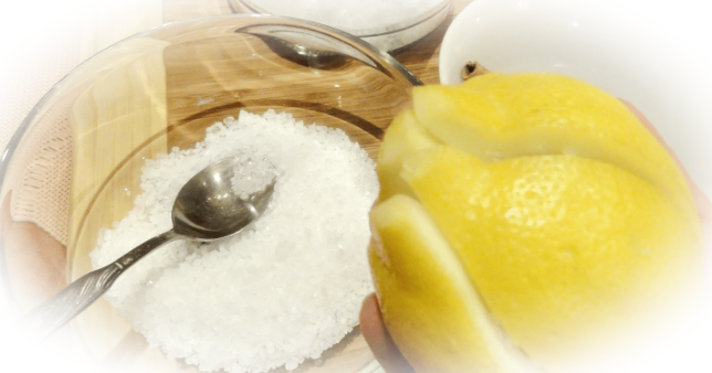 Соль с лимоном как способ очистки