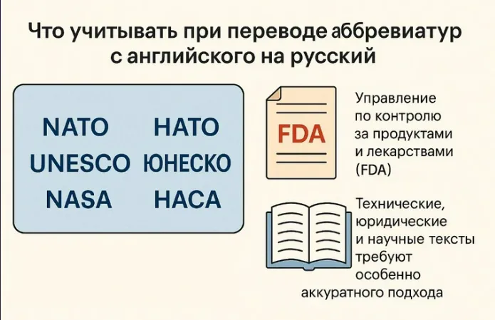 Что учитывать при переводе аббревиатур с английского на русский