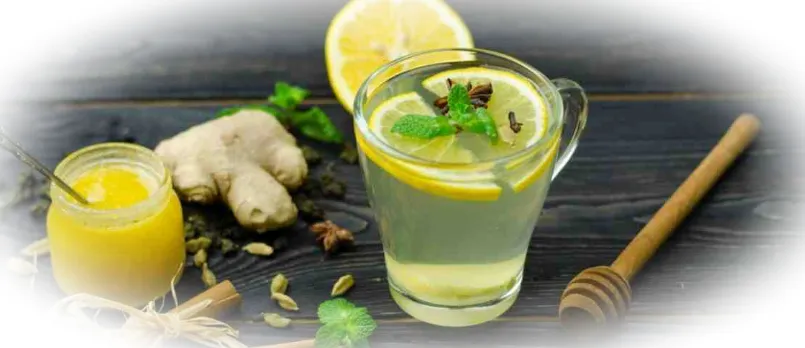 Имбирный напиток с мятой