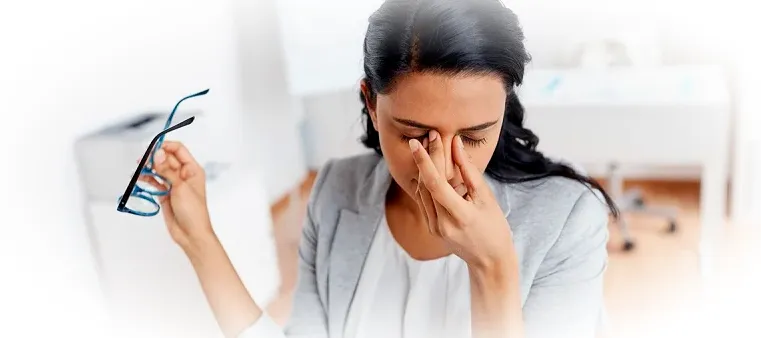 Признаки переутомления глаз