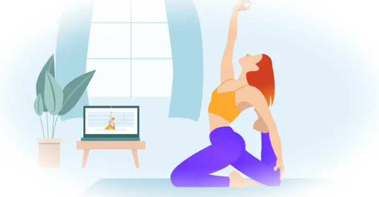 пространство для домашней йоги