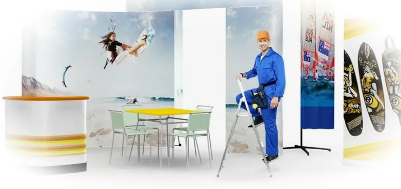 монтаж выстовочных стендов