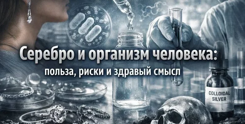 Серебро и организм человека: польза, риски и здравый смысл