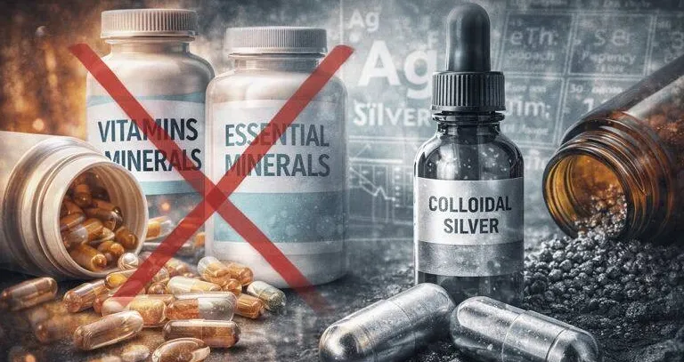 Серебро — не витамин и не жизненно необходимый элемент