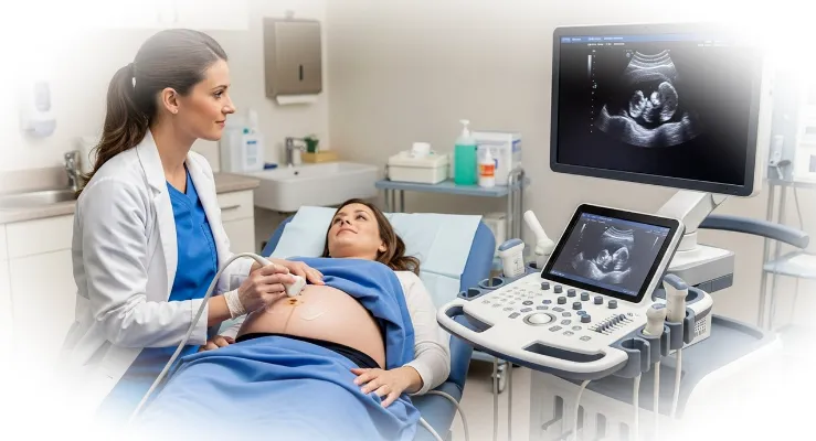 УЗИ-исследование беременной женщины