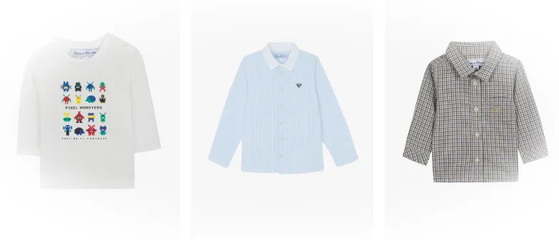 Ассортимент детской одежды для мальчиков